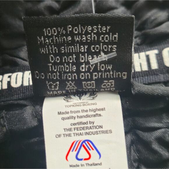 NWT Topking Muay Thai Boxing Shorts Black Gold Size Medium - Picture 7 of 8